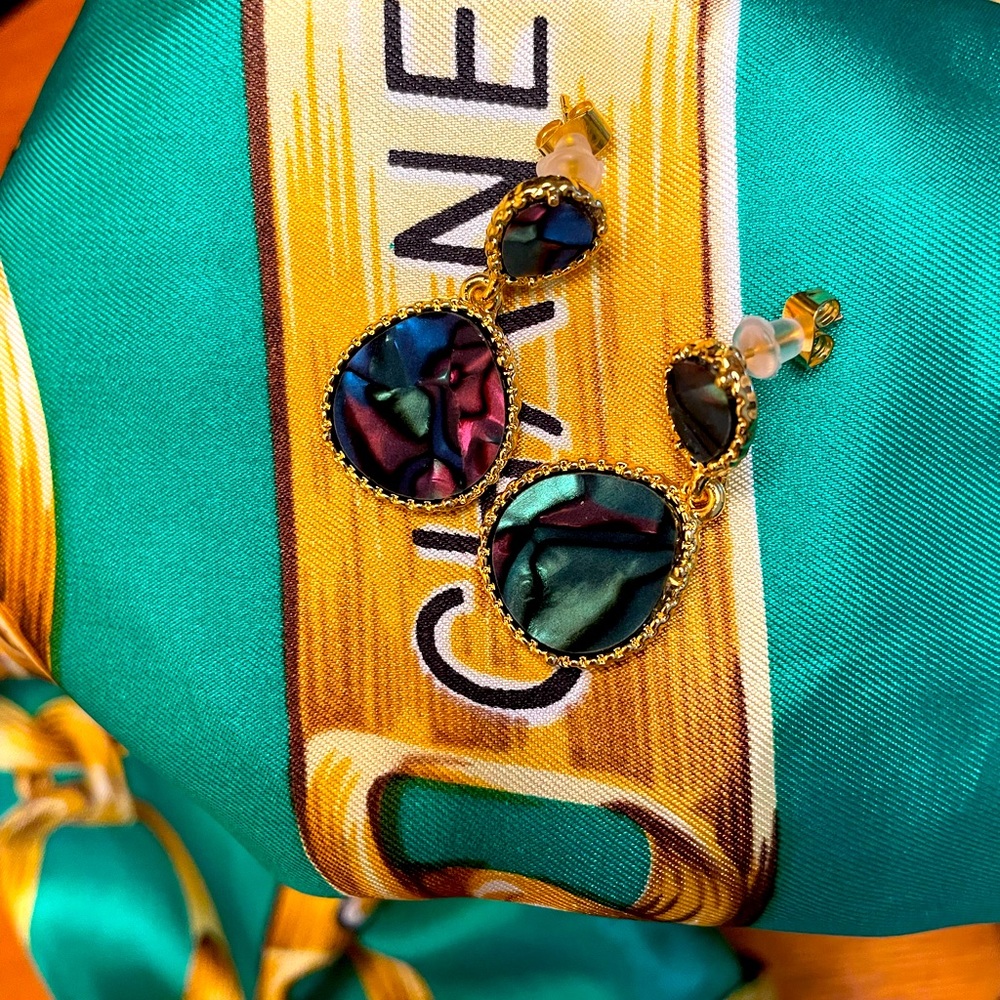 Abalone earrings. Like for 20% off!